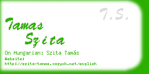 tamas szita business card