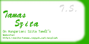 tamas szita business card